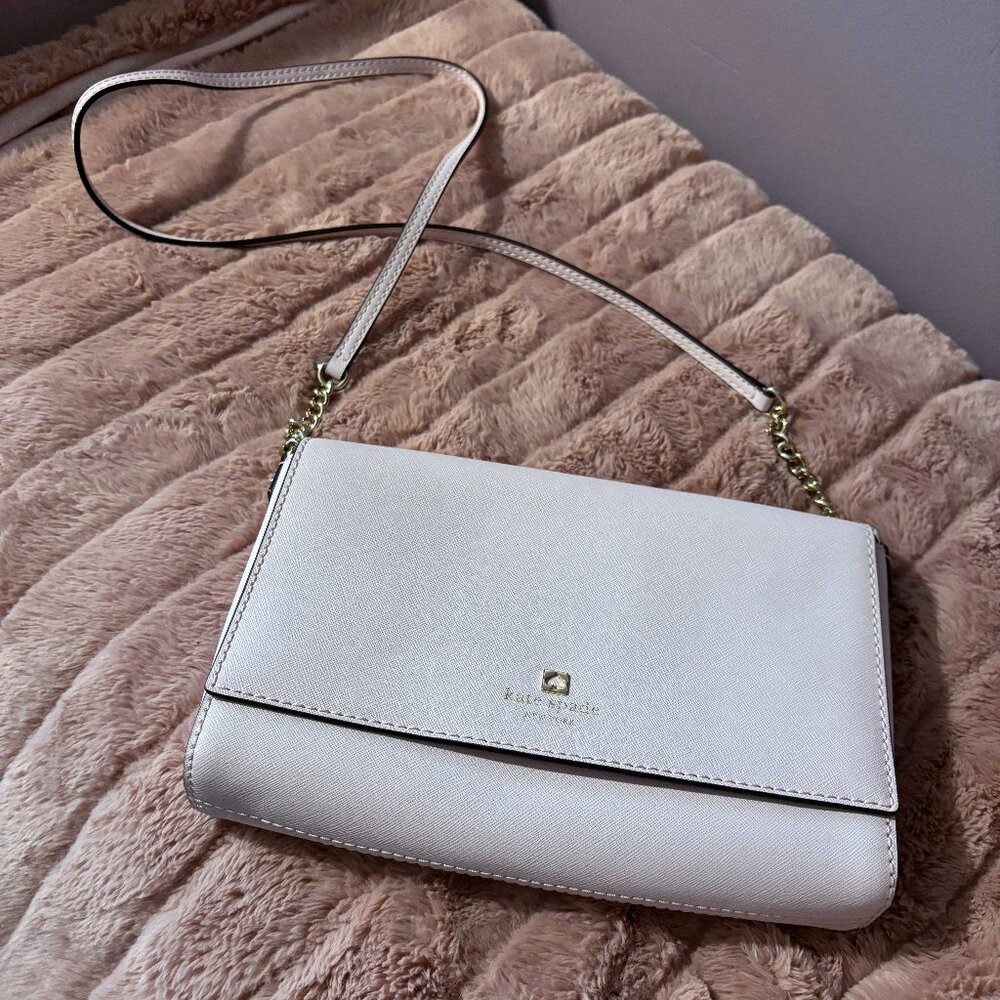 Kate Spade Blush Pink Charlotte Street Alek Flap Crossbody Bag